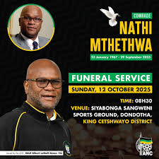 Understanding Nathi Mthethwa’s Funeral Arrangements and Impact