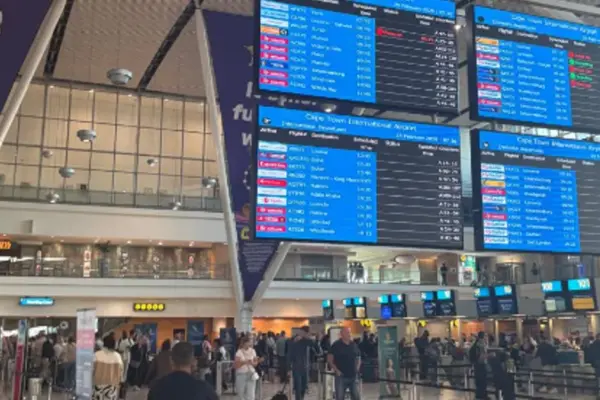fire at cape town international airport — ZA news