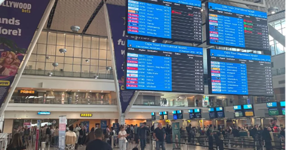 fire at cape town international airport — ZA news