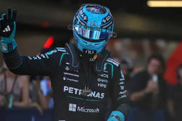 Russell storms to pole in Barcelona as Leclerc crashes out