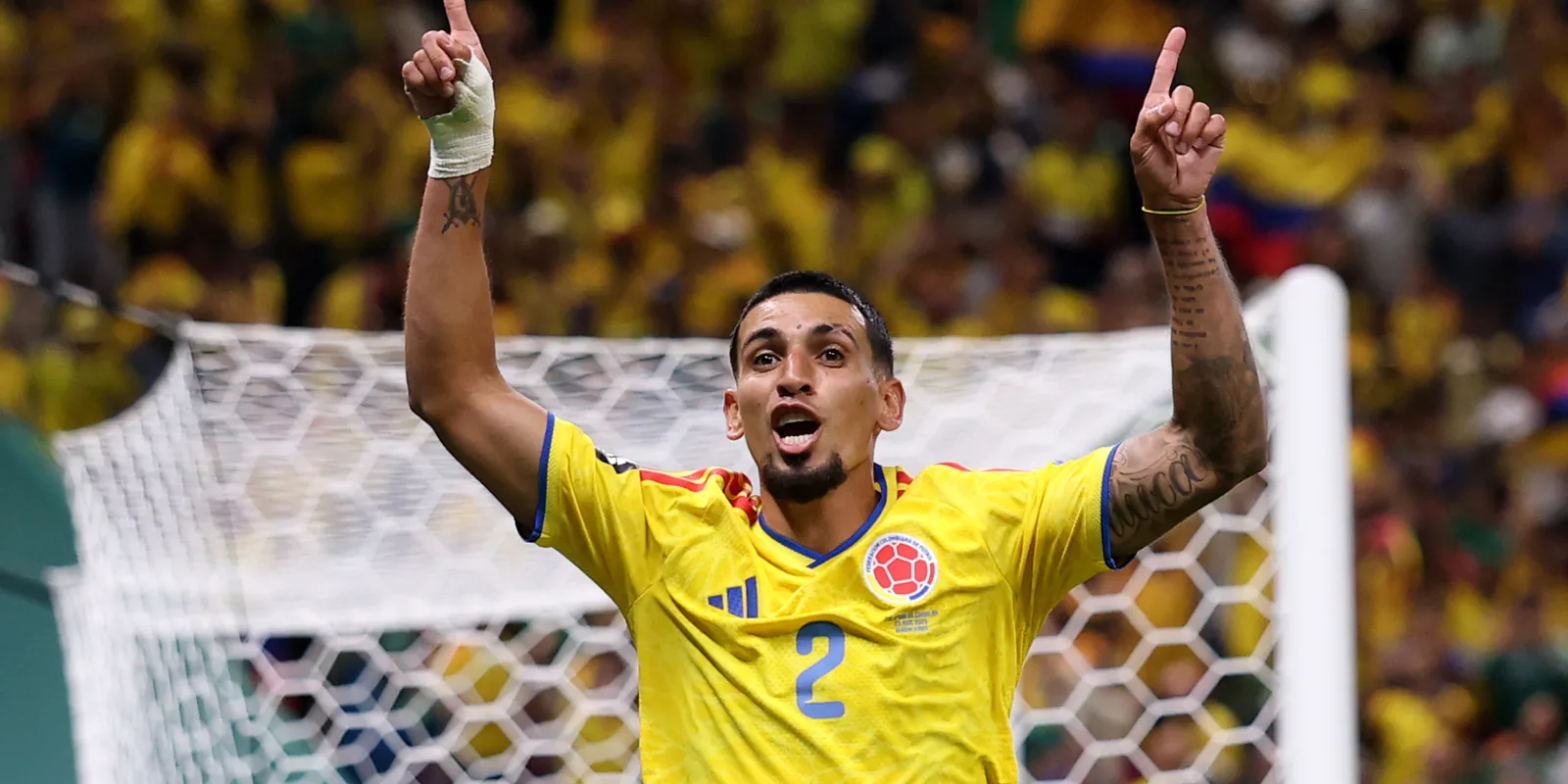 Colombia 1-0 Congo DR: Daniel Munoz scores his second goal of the World Cup as Colombia progress to the last 32