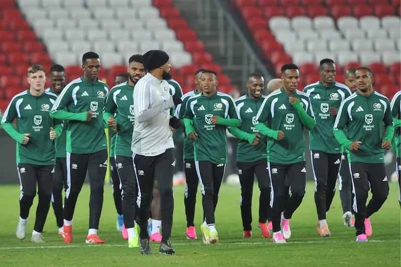 Bafana Bafana train at Orlando Stadium on 28 May 2026, ahead of their departure for the 2026 Fifa World Cup in North America.(Picture: SYDNEY MAHLANGU/BackpagePix )